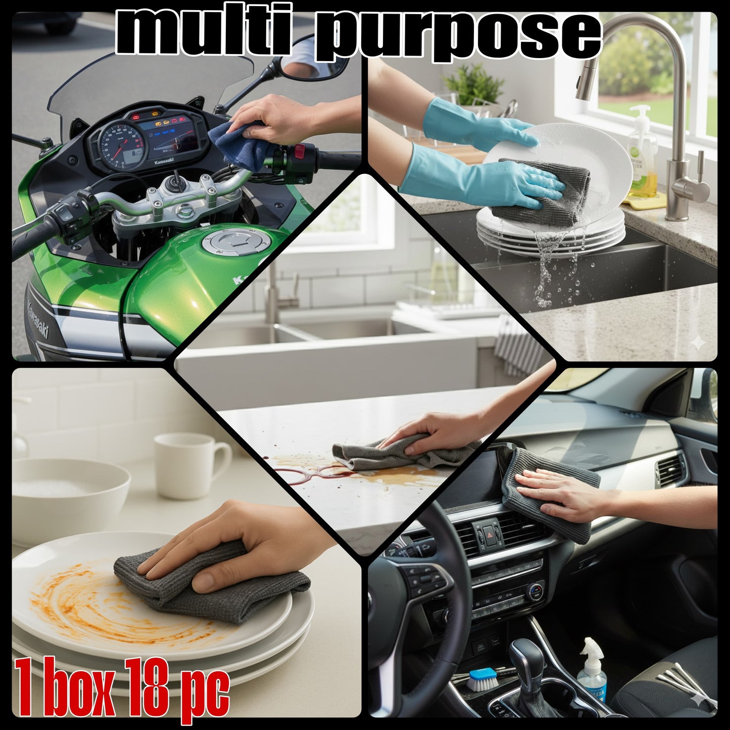 Thickened Magic Wipe Home Kitchen Car Multi-Functional Cleaning
